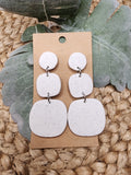 Charlotte stacked clay earrings