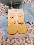 Charlotte stacked clay earrings