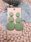 Charlotte stacked clay earrings