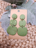 Charlotte stacked clay earrings