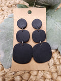 Charlotte stacked clay earrings