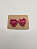 Heart clay posts