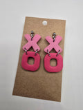 XOXO clay earrings